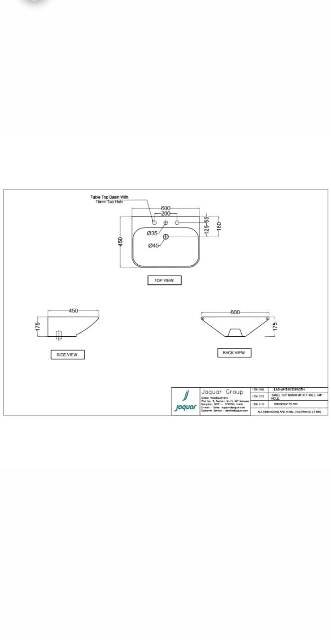 Table Top Basin With Three Tap Hole | Model : LAS-WHT-91931W3TH