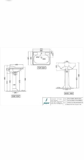 Wall Hung Basin | Model : QPS-WHT-7803PM