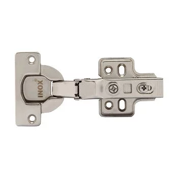 INOX THICK DOOR SOFT CLOSE HINGE 8 CRANK -40MM CUP INOX Model: C7.02.302