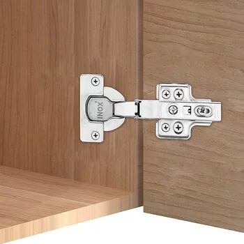 INOX THICK DOOR SOFT CLOSE HINGE 0 CRANK -40MM CUP INOX Model: C7.02.301