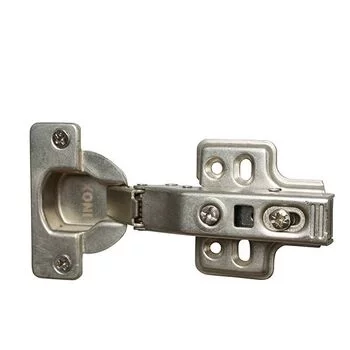 INOX THICK DOOR SOFT CLOSE HINGE 0 CRANK -40MM CUP INOX Model: C7.02.301