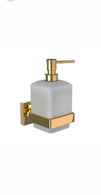 Soap Dispenser With Glass Bottle | Model : AKP-GLD-35735P