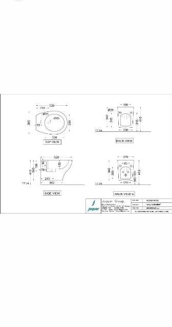 Wall Hung Bidet | Model : ACS-WHT-87153