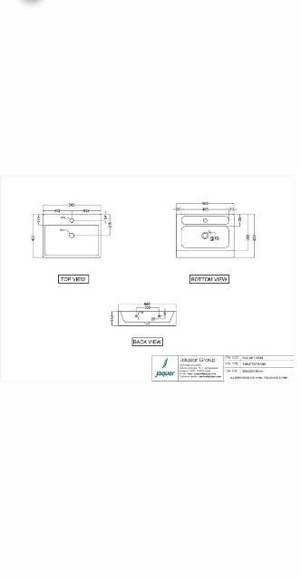 Table Top Basin | Model : KUS-WHT-35935