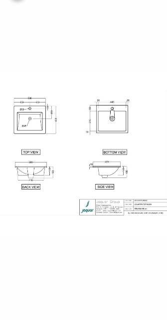 Counter Top Basin | Model : KUS-WHT-35601