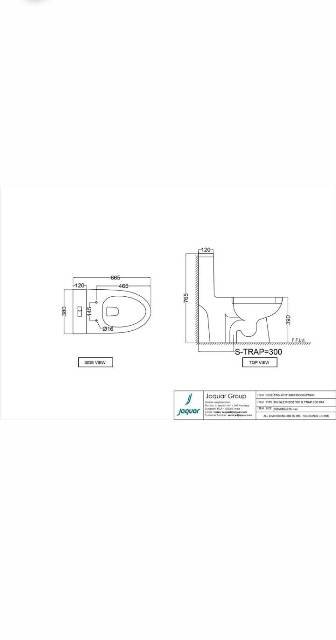 Rimless Single Piece WC | Model : FSS-WHT-29853S300UFSM