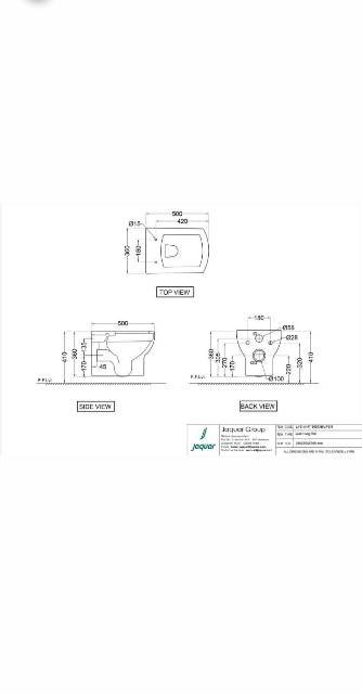 Wall Hung WC | Model : LYS-WHT-38953BIUFSM