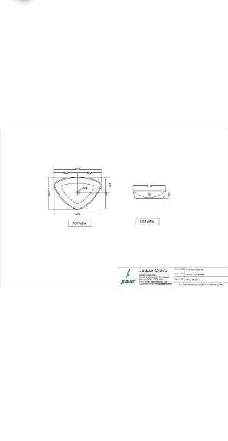 Thin Rim Table Top Basin | Model : LYS-WHT-38901N