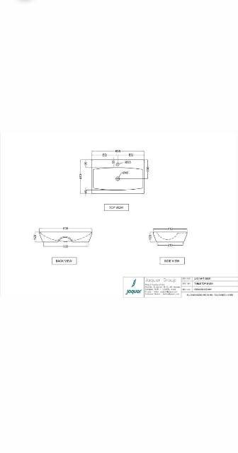 Table Top Basin | Model : LYS-WHT-38931