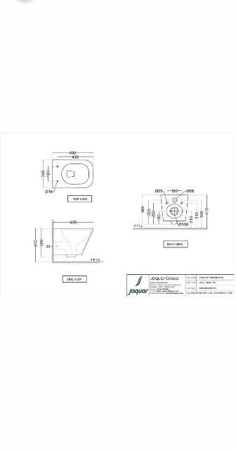 Rimless, Blind Installation Wall Hung WC | Model : ARS-WHT-39953BIUFSM