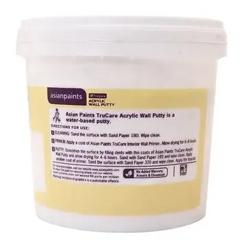 ASIAN PAINTS TRUCARE ACRYLIC WALL PUTTY WHITE 1KG ASIAN PAINTS | Model: 13540908210