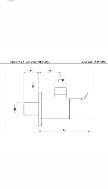 Angular Stop Cock | Model : VGP-GLD-81053