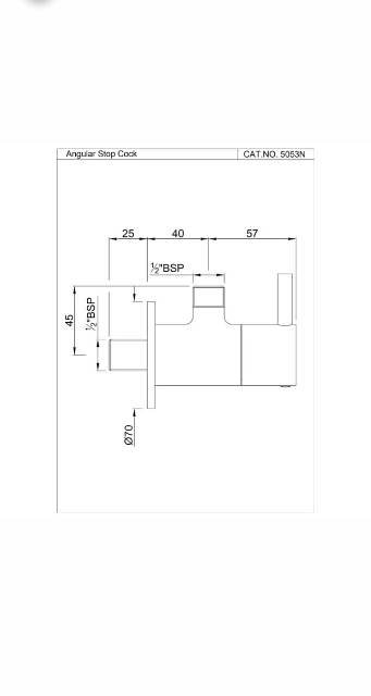 Angular Stop | Model : FLR-CHR-5053N