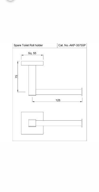 Spare Toilet Roll Holder | Model : AKP-BGP-35755PS