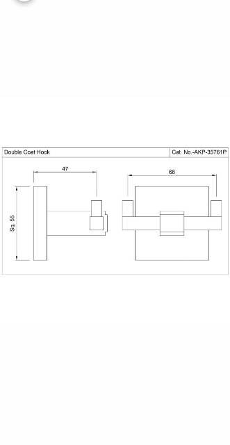 Double Coat Hook | Model : AKP-ACR-35761P