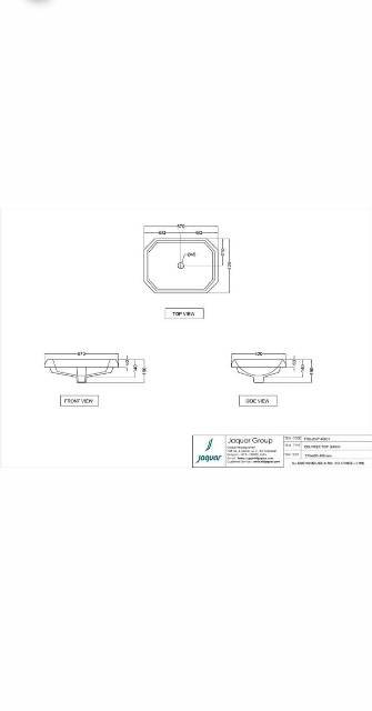 Counter Top Basin | Model : FNS-WHT-40601