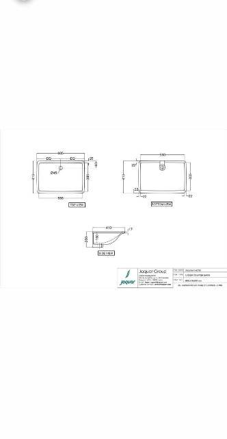 Under Counter Basin | Model : FNS-WHT-40701