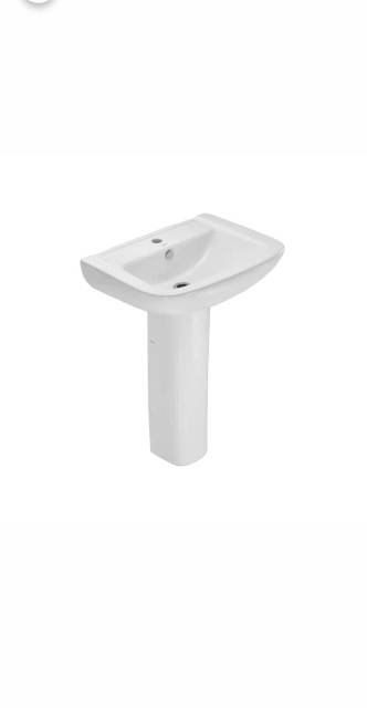 Wall Hung Basin With Full Pedestal | Model : FNS-WHT-40801 + FNS-WHT-40301