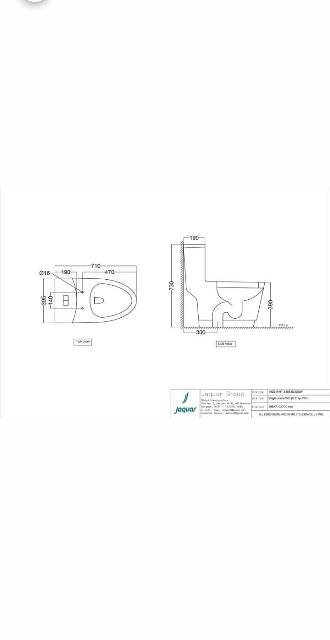 Rimless Single Piece WC | Model : VGS-WHT-81853S300UF