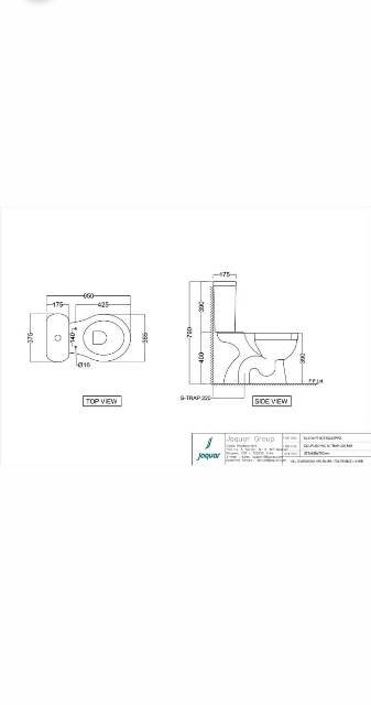 Bowl For Coupled WC | Model : SLS-WHT-6751S220PPZ