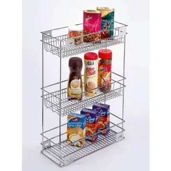 IPSA BOTTLE SPICE PULL OUT WITH THREE PARTITION WITH FRAME (10X20X21) IPSA Model: 15412