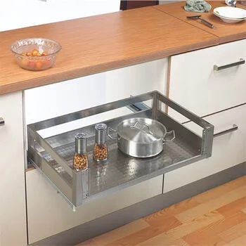 INOX SATIN SILENT BASKET 900MM-6 - DOOR MOUNTED INOX Model: S4.01.302