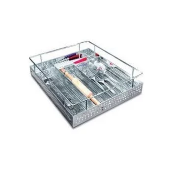 INOX INNOVA-X PERFORATED CUTLERY BASKET 450MM-4 (15 X 20 X 4) INOX Model: C2.05.101