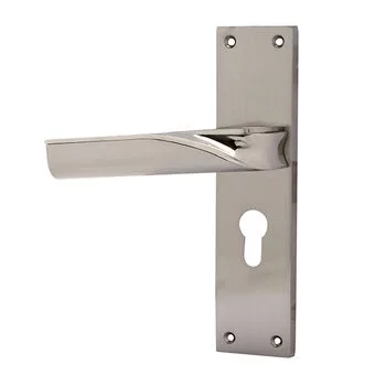 PLAZA 8  CYS BURLIN MORTISE HANDLE + LOCK + CYLINDER BOTH SIDE KEY IN CPS FINISH PLAZA Model: 7620