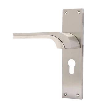 PLAZA 8 CYS BELLA MORTISE HANDLE + LOCK + CYLINDER BOTH SIDE KEY IN ROSE GOLD FINISH PLAZA Model: 7623