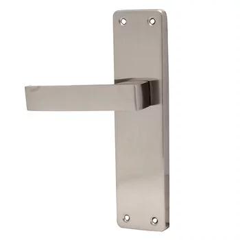 PLAZA VICTOR BABY LATCH: 8 VICTOR MORTISE HANDLE + BABY LATCH IN STAINLESS STEEL FINISH LEVER HANDLES PLAZA Model: 5220