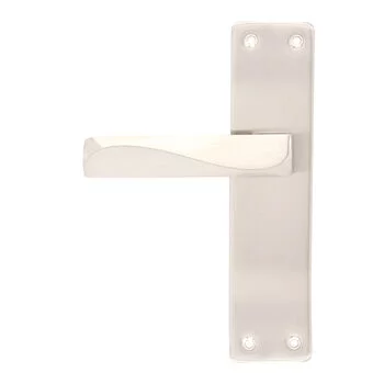 PLAZA FORTE BABY LATCH: 8 FORTE MORTISE HANDLE + BABY LATCH IN STAINLESS STEEL FINISH LEVER HANDLES PLAZA Model: 8420