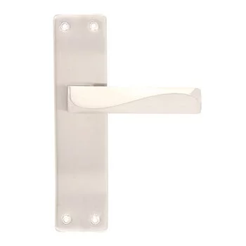 PLAZA FORTE BABY LATCH: 8 FORTE MORTISE HANDLE + BABY LATCH IN STAINLESS STEEL FINISH LEVER HANDLES PLAZA Model: 8420