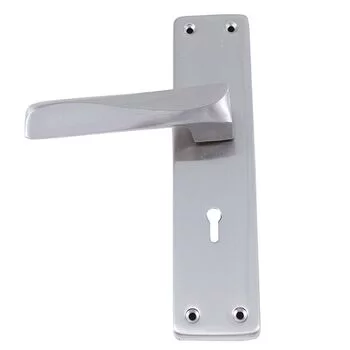 PLAZA FORTE KY 8 NEXA MORTISE HANDLE + LEVER LOCK IN STAINLESS STEEL FINISH LEVER HANDLES PLAZA Model: 8419