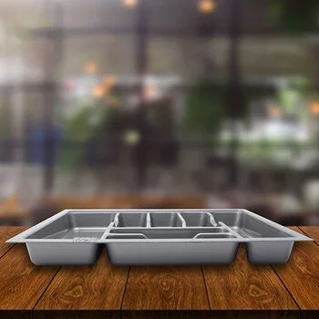 INOX CUTLERY TRAY 600MM - GRAY INOX Model: E1.02.102