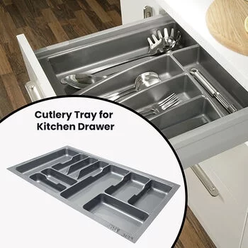 INOX CUTLERY TRAY 900MM - GRAY INOX Model: E1.02.103