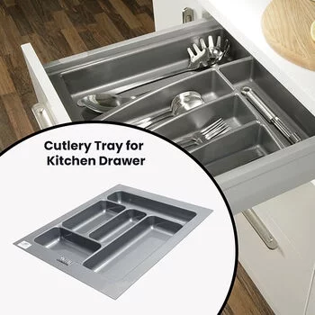 INOX CUTLERY TRAY 450MM - GRAY INOX Model: E1.02.101