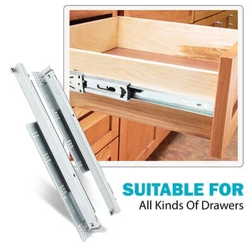 INOX SILENT CONCEALED DRAWER SLIDER (FULL EXTN.) 20 INOX Model: C6.08.500