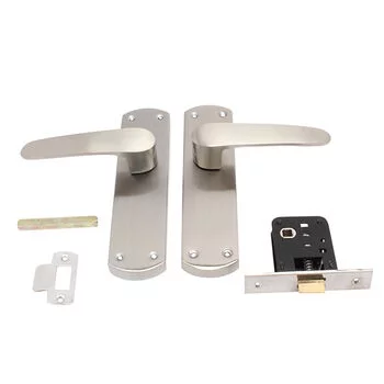 PLAZA SONIC BABY LATCH:- 8 SONIC MORTISE HANDLE + BABY LATCH IN STAINLESS STEEL FINISH LEVER HANDLES PLAZA Model: 4493