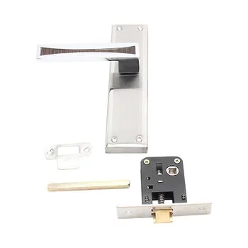 PLAZA NEXA BABY LATCH:- 8 NEXA MORTISE HANDLE + BABY LATCH IN STAINLESS STEEL FINISH LEVER HANDLES PLAZA Model: 7609