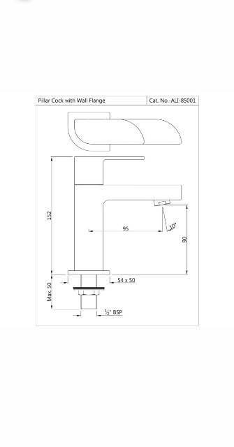 Pillar Cock | Model : ALI-GLD-85001