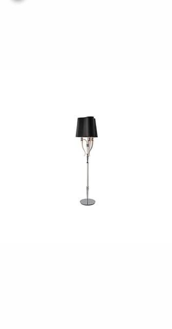 Black Fabric Shade Floor Lamp | Model : STL-CHR-FL1128F