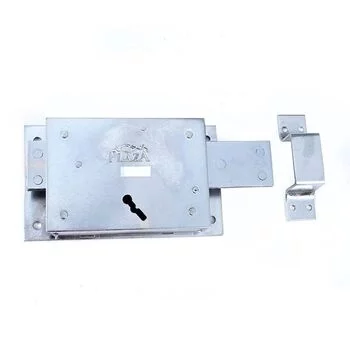 PLAZA GODOWN LOCK 1000 3 TURN 3 KEY IN STAINLESS STEEL FINISH PLAZA Model: 2626