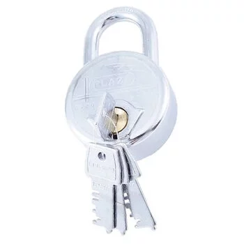 PLAZA G 20 ATOOT PAD LOCK IN STAINLESS STEEL FINISH 77MM PLAZA Model: 5346