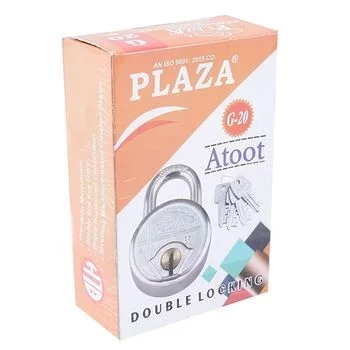 PLAZA G 20 ATOOT PAD LOCK IN STAINLESS STEEL FINISH 77MM PLAZA Model: 5346