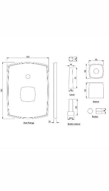 Exposed Parts Kit Of Joystick Concealed Diverter | Model : ARC-GDS-87065K