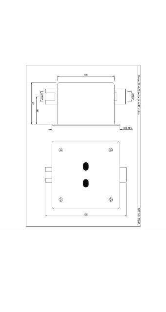 Sensor Mini Concealed Type Flushing Valve | Model : SNR-STL-51083