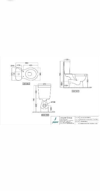 Bowl With Cistern For Coupled WC | Model : SLS-WHT-6751P180PPZ