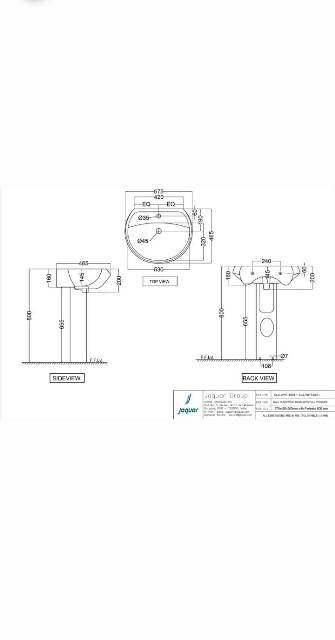 Wall Hung Basin With Full Pedestal | Model : SLS-WHT-6801 + SLS-WHT-6301