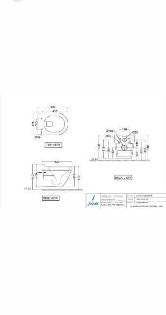 Rimless, Blind Installation Wall Hung WC | Model : SLS-WHT-6953BIUFSM