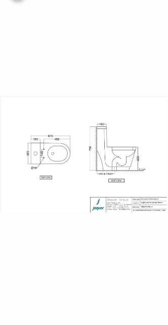 Rimless Single Piece WC | Model : OPS-WHT-15853S300UF